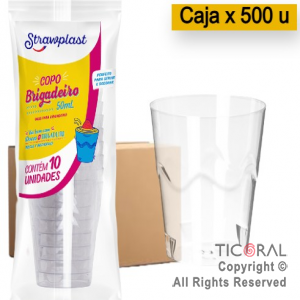 VASO DEGUSTACION CRISTAL 50 CC COPOBRAS X 500 unidades (50 pack x 10 unid)